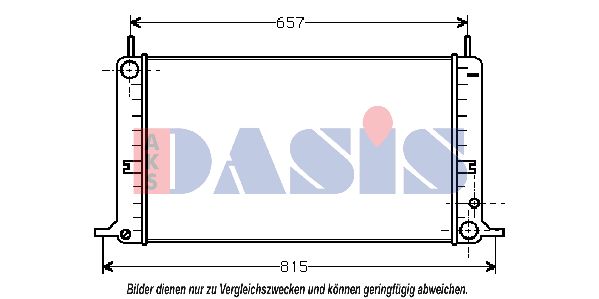 AKS DASIS Jäähdytin,moottorin jäähdytys 090450N